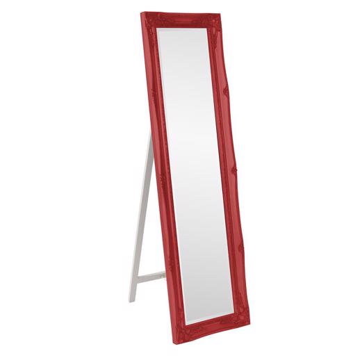  Mirrors Mirrors Queen Ann Mirror - Glossy Red