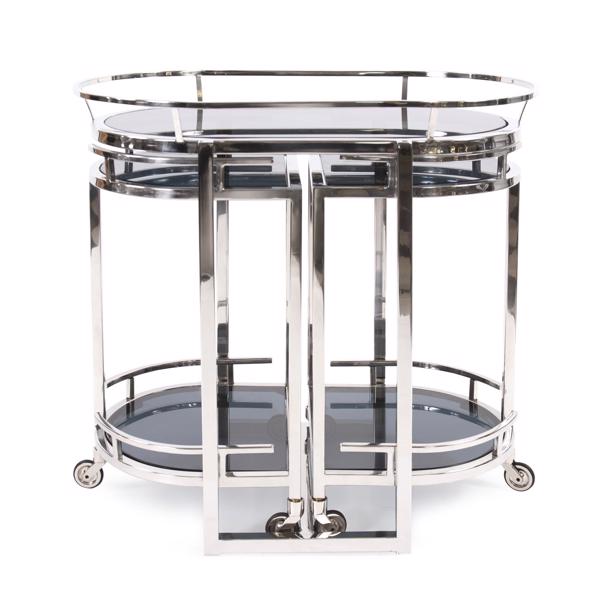 Vinyl Wall Covering Accent Furniture Accent Furniture Nesting Stainless Steel Bar Cart