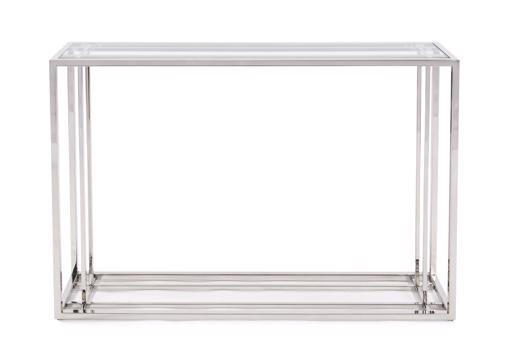  Accent Furniture Accent Furniture Echo Stainless Steel Console Table