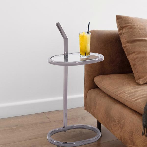Vinyl Wall Covering Accent Furniture Accent Furniture Oval Stainless Steel Drink Table