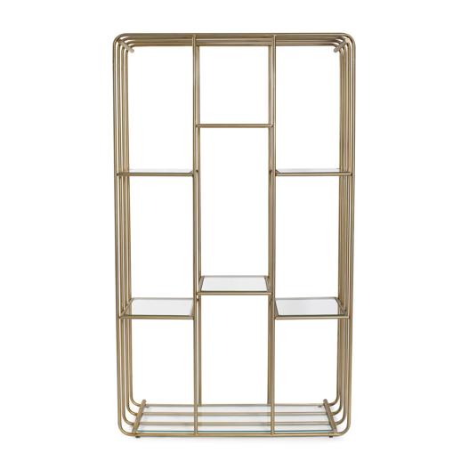  Accent Furniture Accent Furniture Perth Matte Gold Etagere