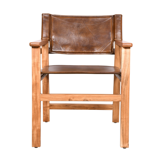  Accent Furniture Accent Furniture Lambden Leather Side Chair
