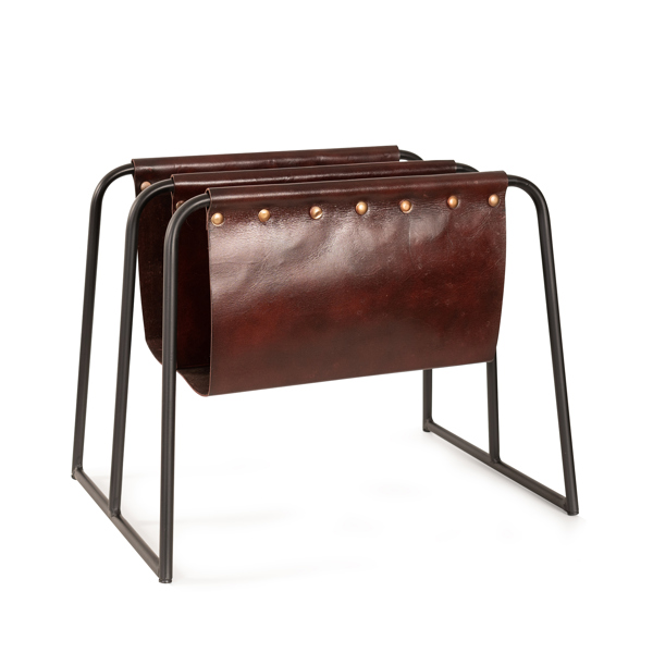 Vinyl Wall Covering Accessories Accessories Arlo Leather Double Magazine Holder