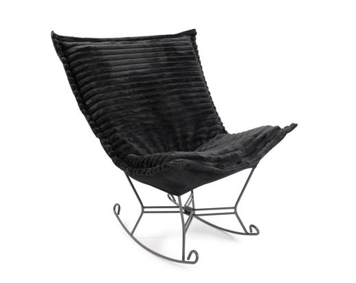  Accent Furniture Accent Furniture Puff Rocker  Shar Pei Black/Black