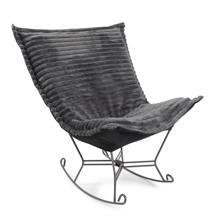 Puff Rocker  Shar Pei Charcoal/Black