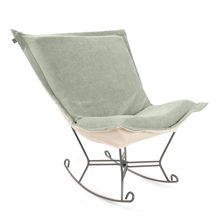 Komodo Sage Puff Rocker and Frame