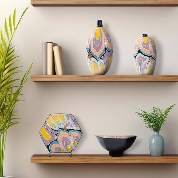 Vinyl Wall Covering Accessories Accessories Bramwell Porcelain Vase, Short