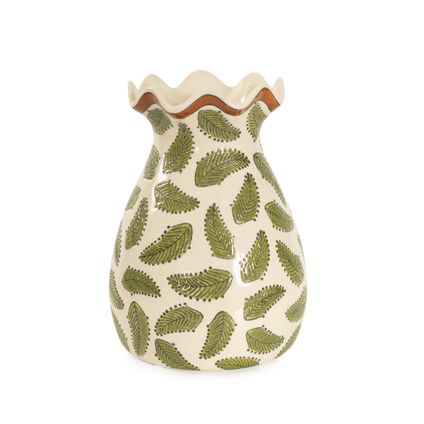 Vinyl Wall Covering Accessories Accessories Darcy Ruffled Edge Vase