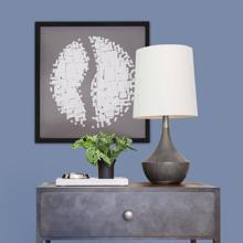 Abstract Paper Globe Shadowbox Art