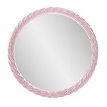 Gita Braided Round Mirror in Glossy Lilac