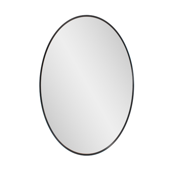 Vinyl Wall Covering Mirrors Mirrors Alumina Black Oval Mirror