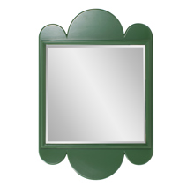 Green Scallop Mirror
