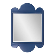 Blue Scallop Mirror