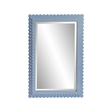 Pastel Scallop Mirror Blue