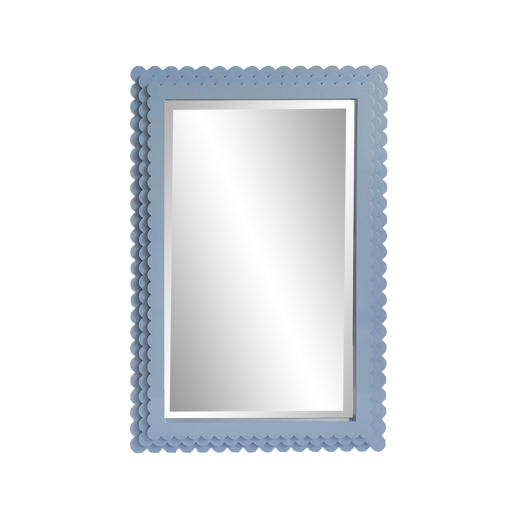 Mirrors Mirrors Pastel Scallop Mirror Blue