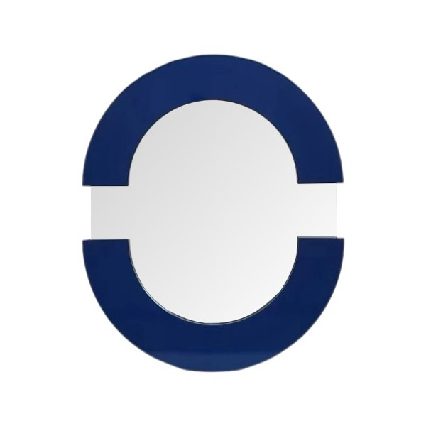 Vinyl Wall Covering Mirrors Mirrors Orbit Mirror Oval Navy