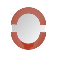Orbit Mirror Oval Rust