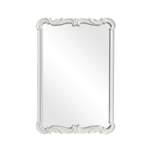 Asbille Glossy White Wall Mirror