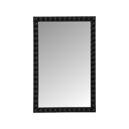  Mirrors Mirrors Varsha Rectangle Glossy Black Mirror