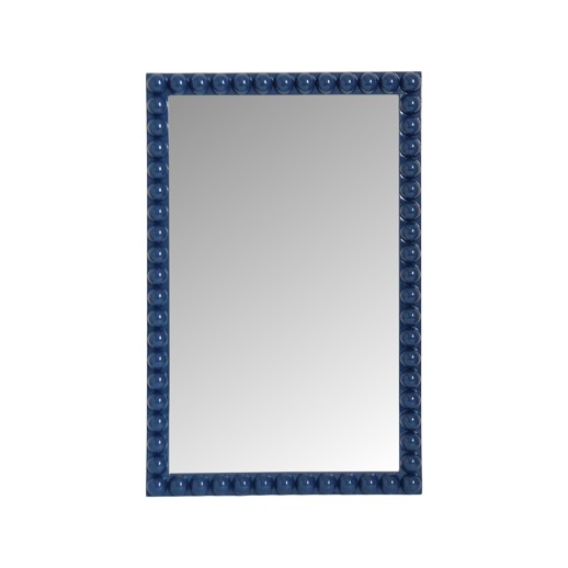  Mirrors Mirrors Varsha Rectangle  Glossy Navy Mirror