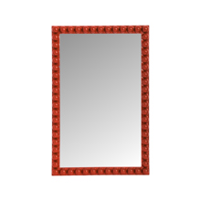 Varsha Rectangle Glossy Red Mirror