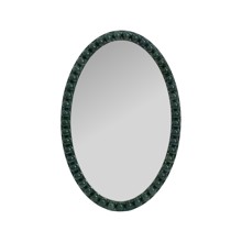 Varsha Oval Glossy Hunter Green Mirror