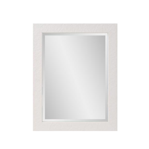 Vinyl Wall Covering Mirrors Mirrors Stucco Vanity Mirror - White