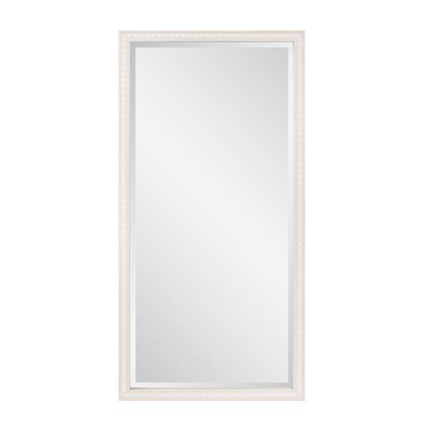 Vinyl Wall Covering Mirrors Mirrors Beaded Dressing Mirror - Natural