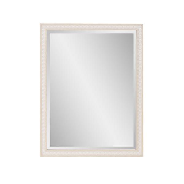 Vinyl Wall Covering Mirrors Mirrors Beaded Vanity Mirror - Natural