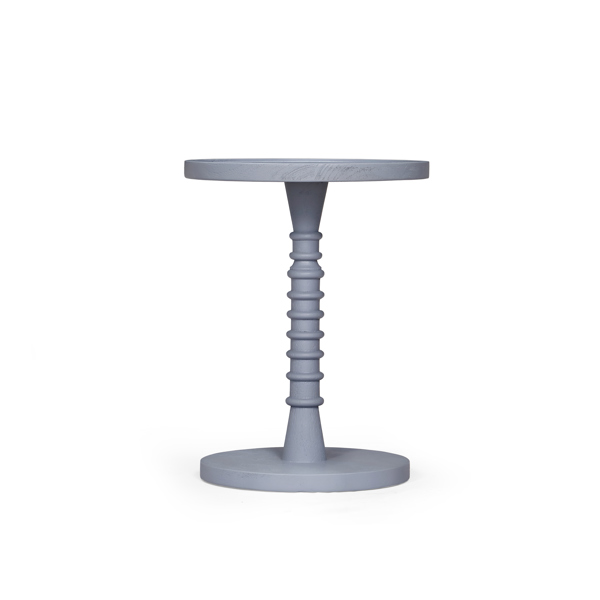 Vinyl Wall Covering Accent Furniture Accent Furniture Threaded Drink Table Light Blue