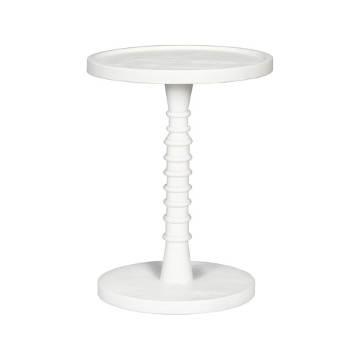  Accent Furniture Accent Furniture Threaded Drink Table White