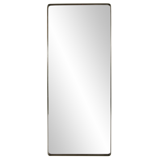  Industrial Industrial Steele Brass Oversize Mirror