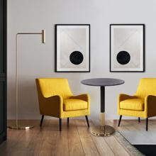 Micca Club Black Marble Bistro Table