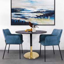 Micca Bistro Table in Black Marble