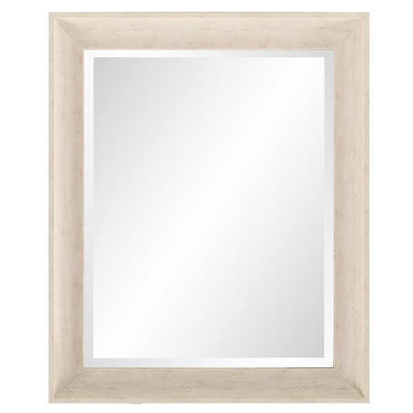Vinyl Wall Covering Mirrors Mirrors Parker Cream Rectangle Mirror