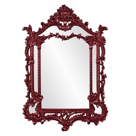 Mirrors Mirrors Arlington Mirror - Glossy Burgundy