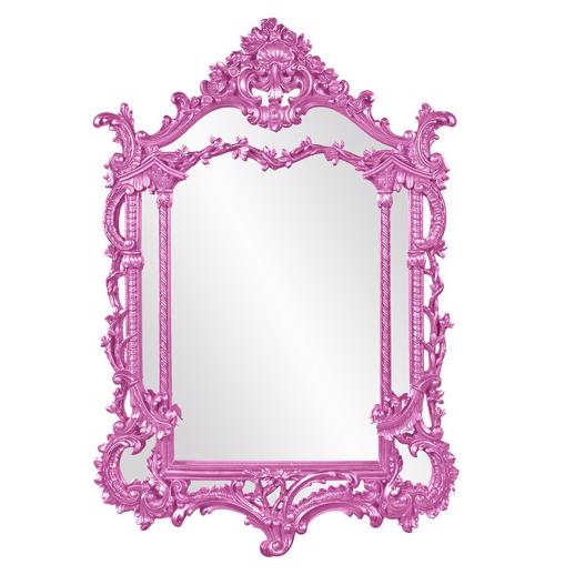  Mirrors Mirrors Arlington Mirror - Glossy Hot Pink