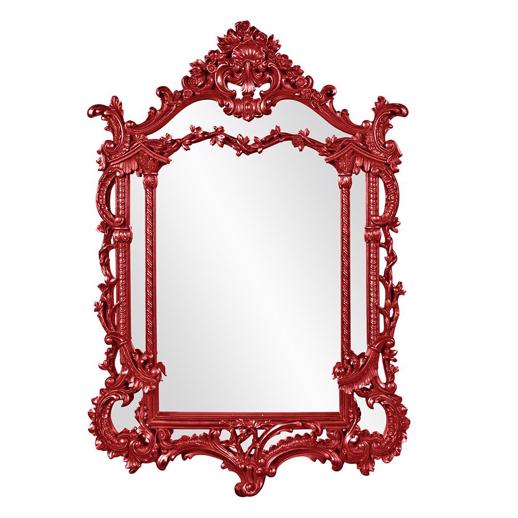  Mirrors Mirrors Arlington Mirror - Glossy Red