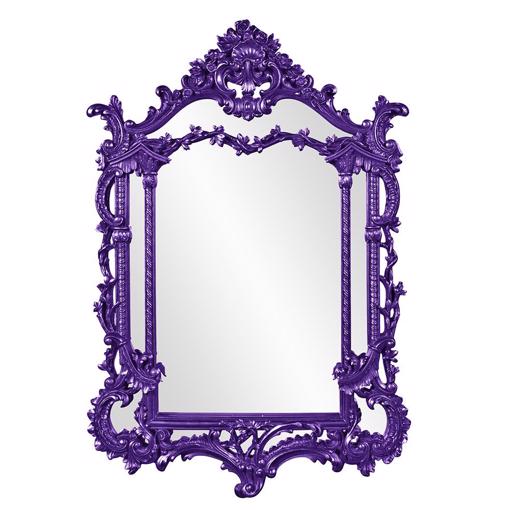  Mirrors Mirrors Arlington Mirror - Glossy Royal Purple