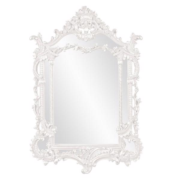 Vinyl Wall Covering Mirrors Mirrors Arlington Mirror - Glossy White