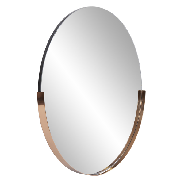 Vinyl Wall Covering Mirrors Mirrors Dante Round Rose Gold Mirror