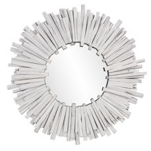 Durango Round White Mirror