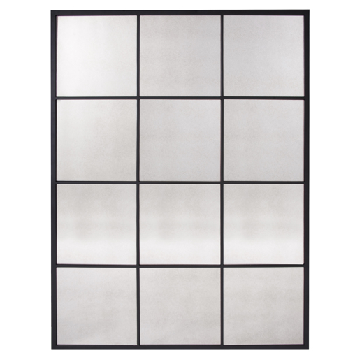  Industrial Industrial Racine Windowpane Mirror