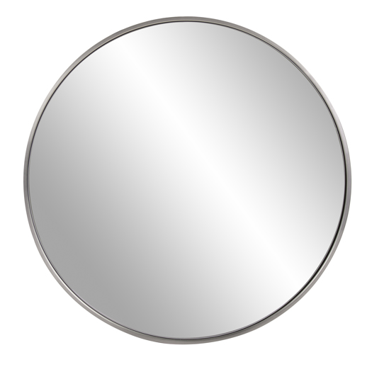  Industrial Industrial Copenhagen Round Silver Mirror