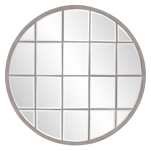  Mirrors Mirrors Superior Round White Wash Mirror