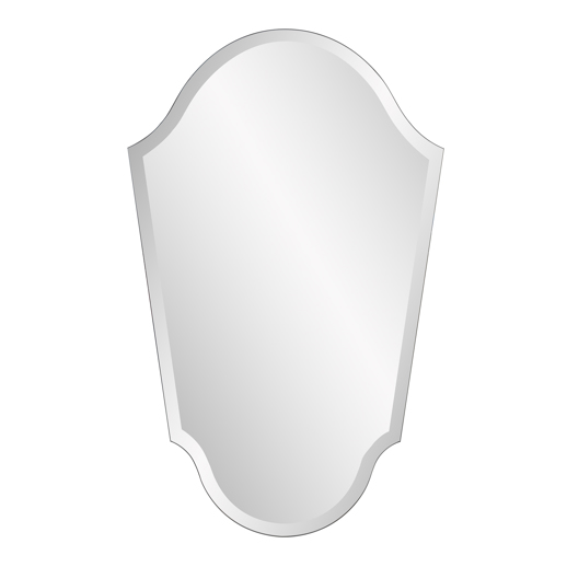  Mirrors Mirrors Frameless Arched Vanity Mirror