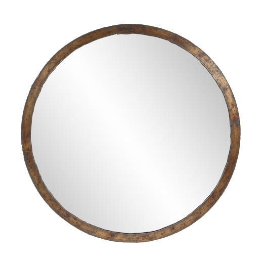  Industrial Industrial Marius Round Mirror