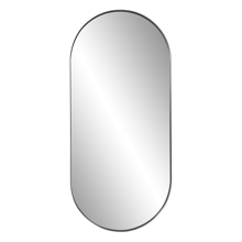 Capsule Mirror in Brushed Silver