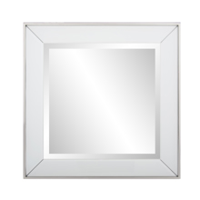 Square Devon Mirror in White