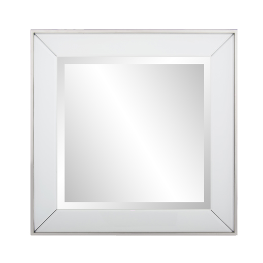  Industrial Industrial Square Devon Mirror in White